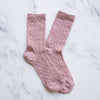 Pink Honeycomb Casual Socks - Purpose + Passion Boutique