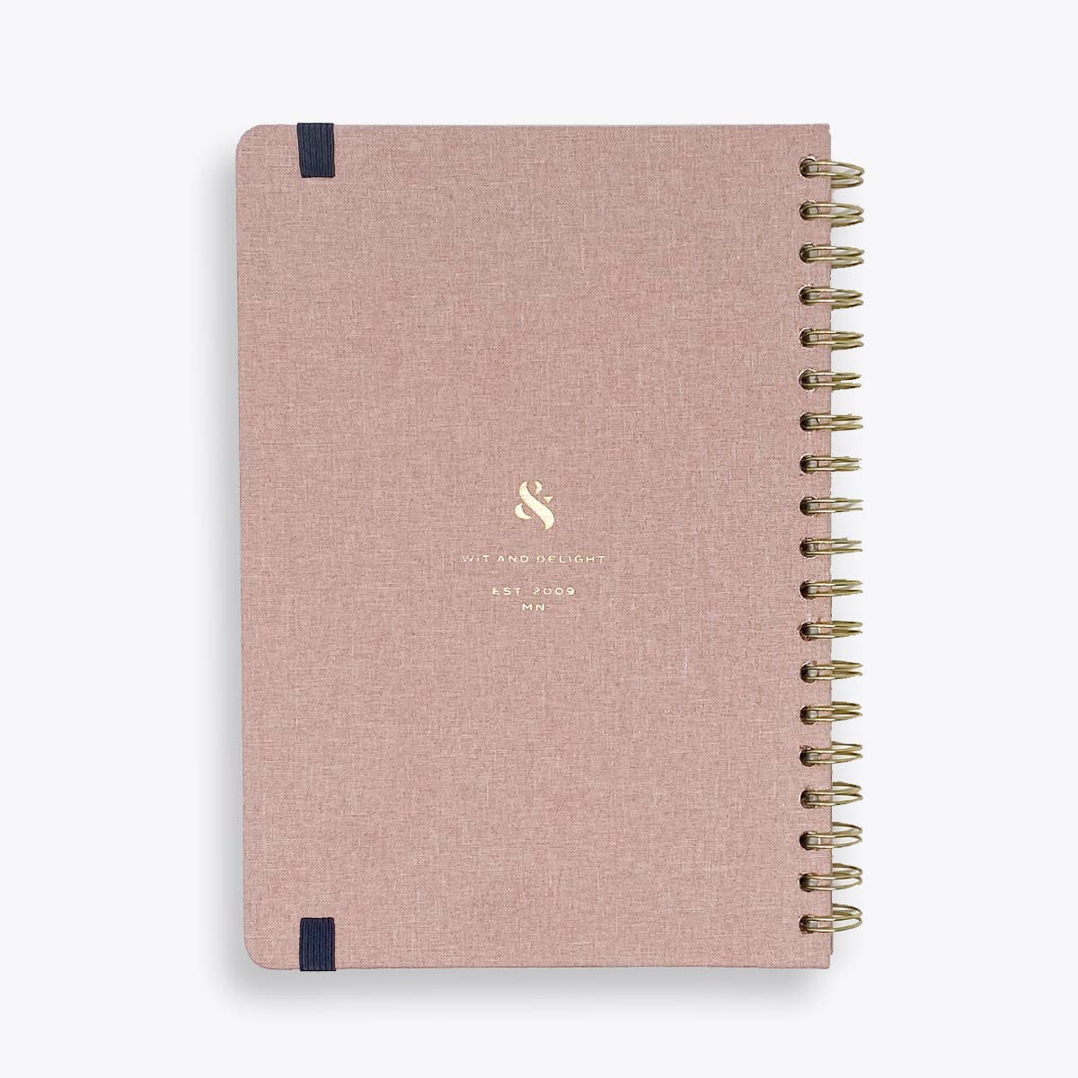 Pink Linen Spiral Note to Self Journal - Purpose + Passion Boutique