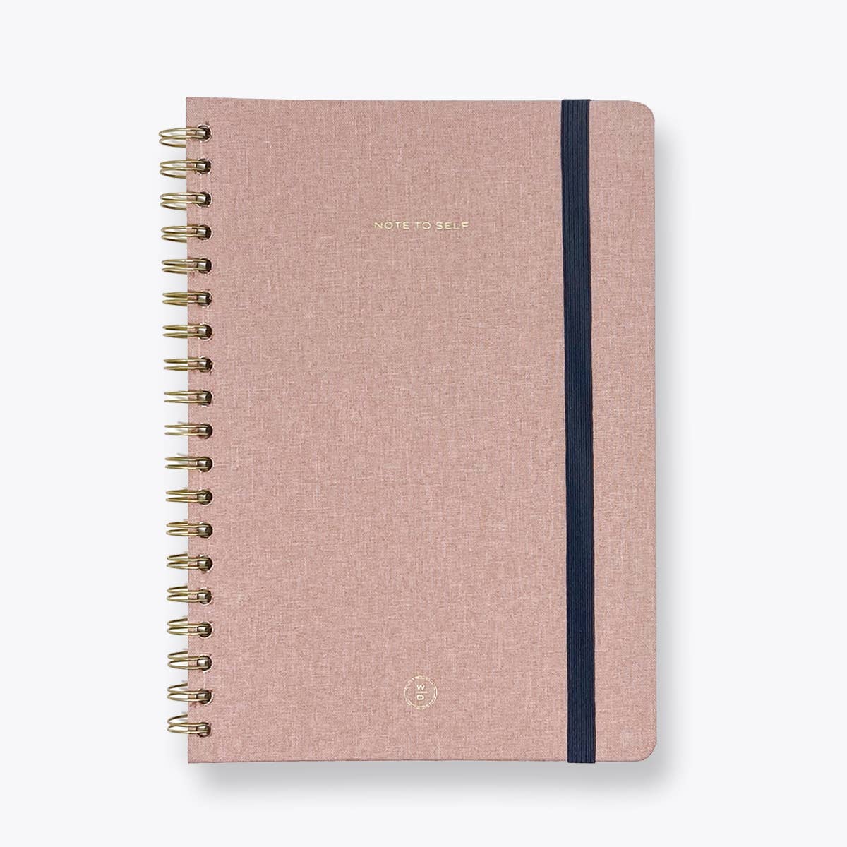 Pink Linen Spiral Note to Self Journal - Purpose + Passion Boutique