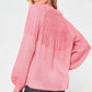 Pink Long Sleeve Knit Sweater - Purpose + Passion Boutique