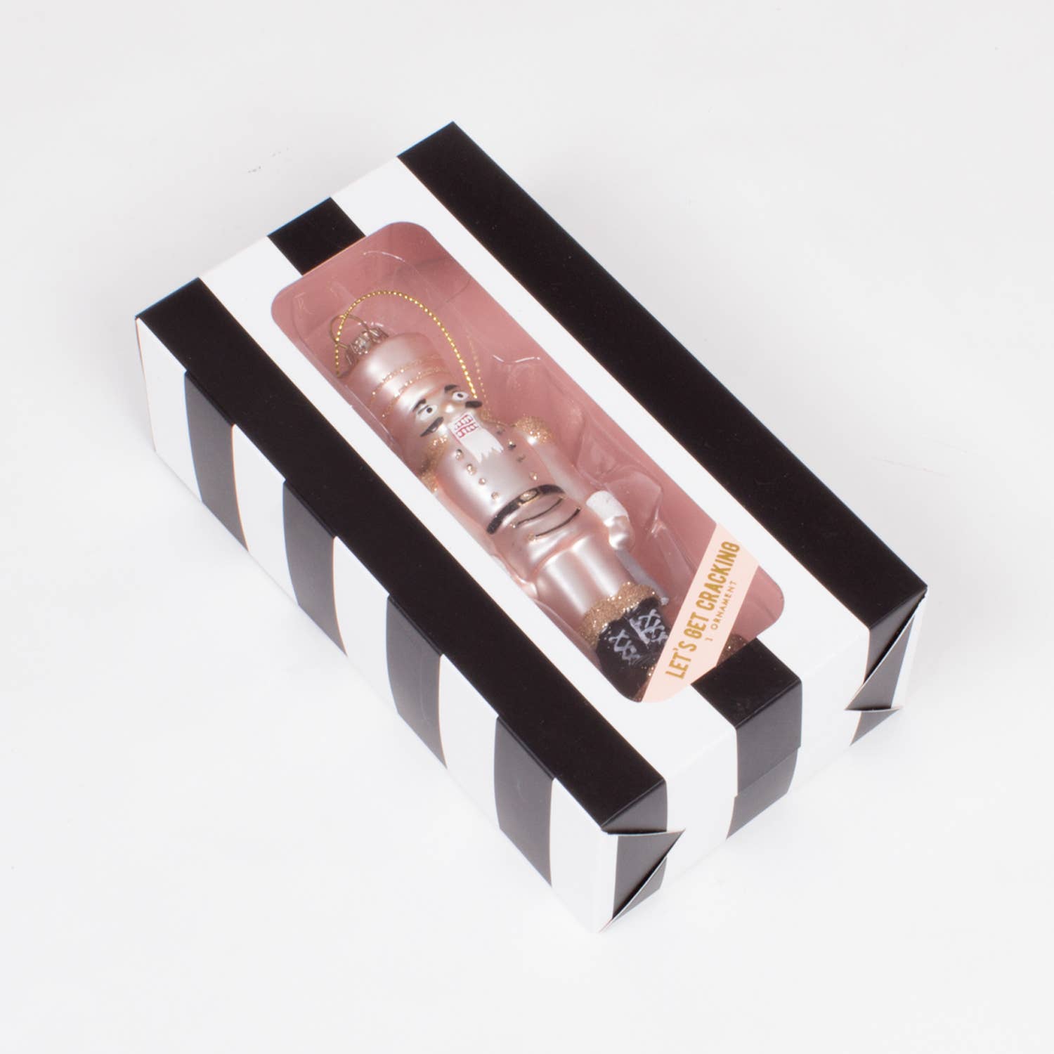 Pink Nutcracker Boxed Glass Ornament - Purpose + Passion Boutique