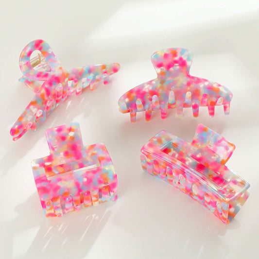 Pink Poolside Claw Clips - Purpose + Passion Boutique