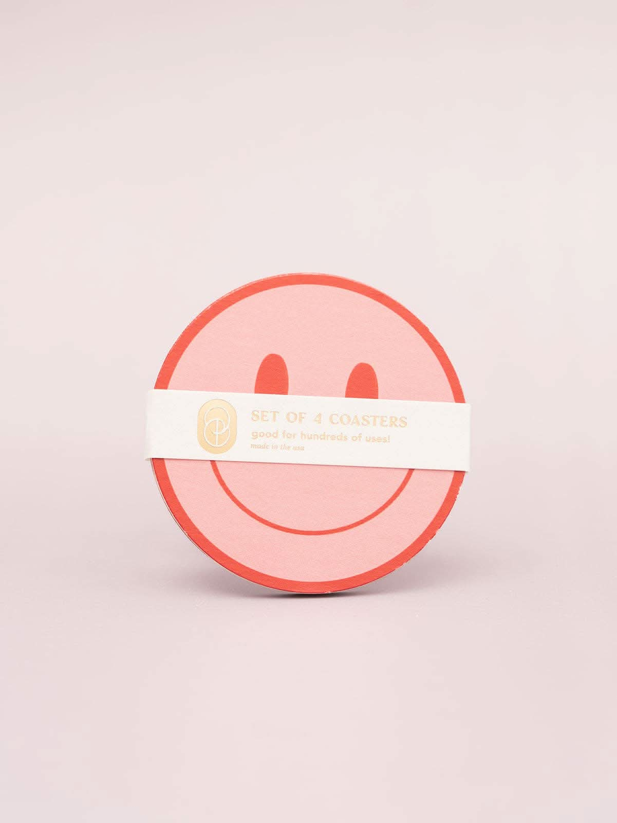 Pink & Red Smile Coasters S/4 - Purpose + Passion Boutique