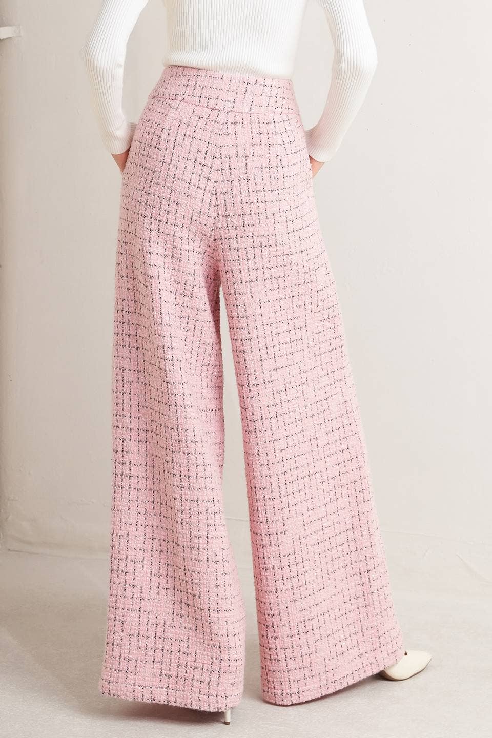 Pink Tweed Pant - Purpose + Passion Boutique