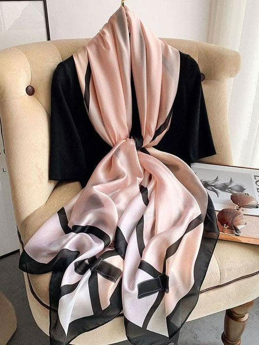 Pink Urban Bow - Embellished Shawl - Purpose + Passion Boutique