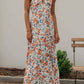 Plunge Halter Backless Floral Maxi Dress - Purpose + Passion Boutique