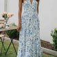 Plunge Halter Backless Floral Maxi Dress - Purpose + Passion Boutique