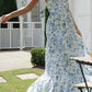 Plunge Halter Backless Floral Maxi Dress - Purpose + Passion Boutique