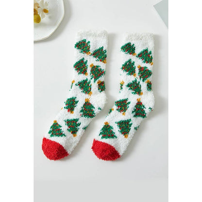 Plush Cozy Christmas Theme Socks - Purpose + Passion Boutique