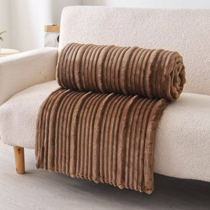 Plush Throw Ultra Soft Ribbed Blanket - Purpose + Passion Boutique