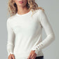 Polished Button Cuff Slim Knit Top - Purpose + Passion Boutique