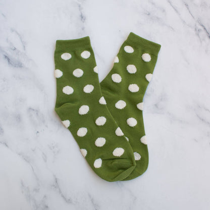 Polka Dots Puff Casual Socks - Purpose + Passion Boutique