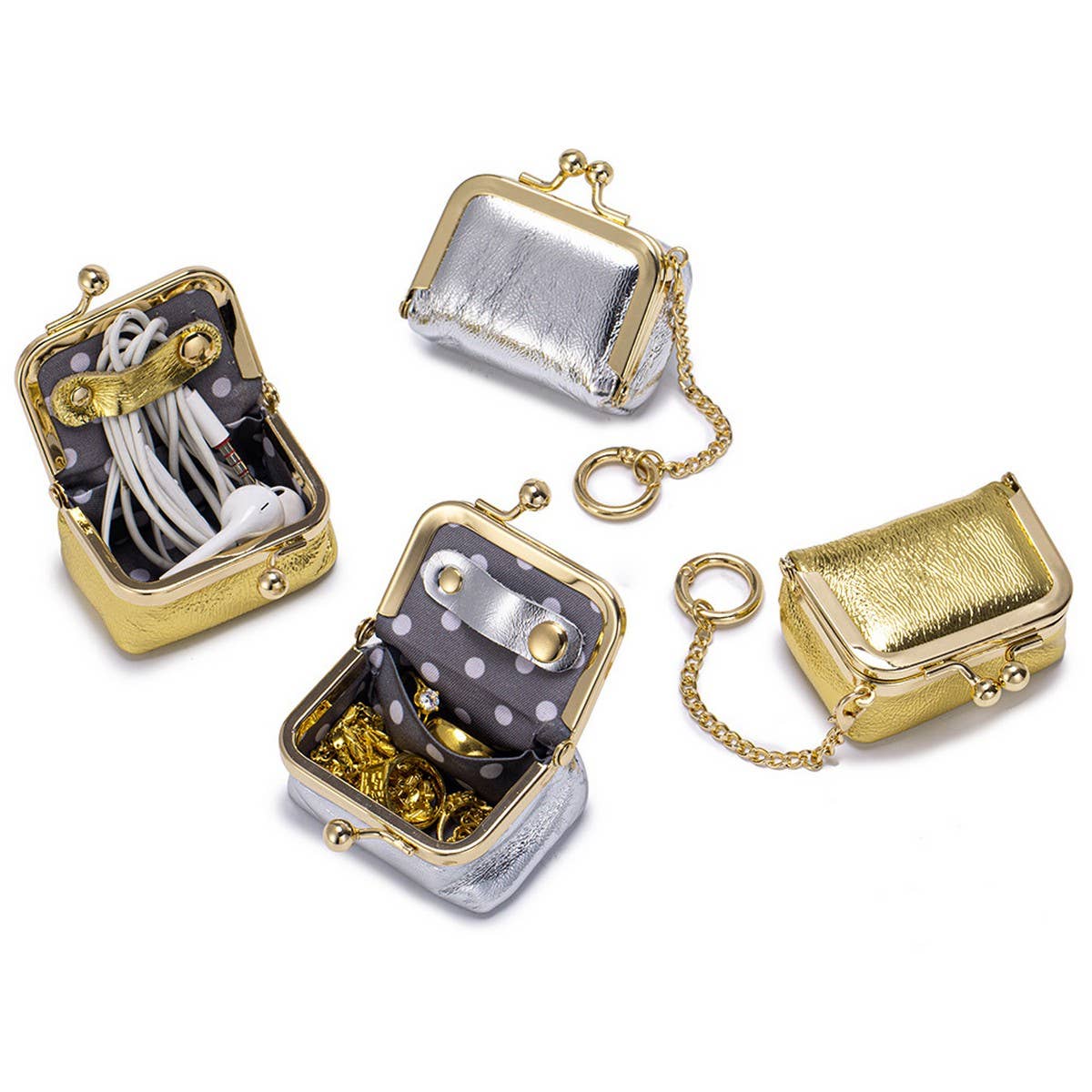 Portable Leather Snap Closure Key Ring Case - Purpose + Passion Boutique