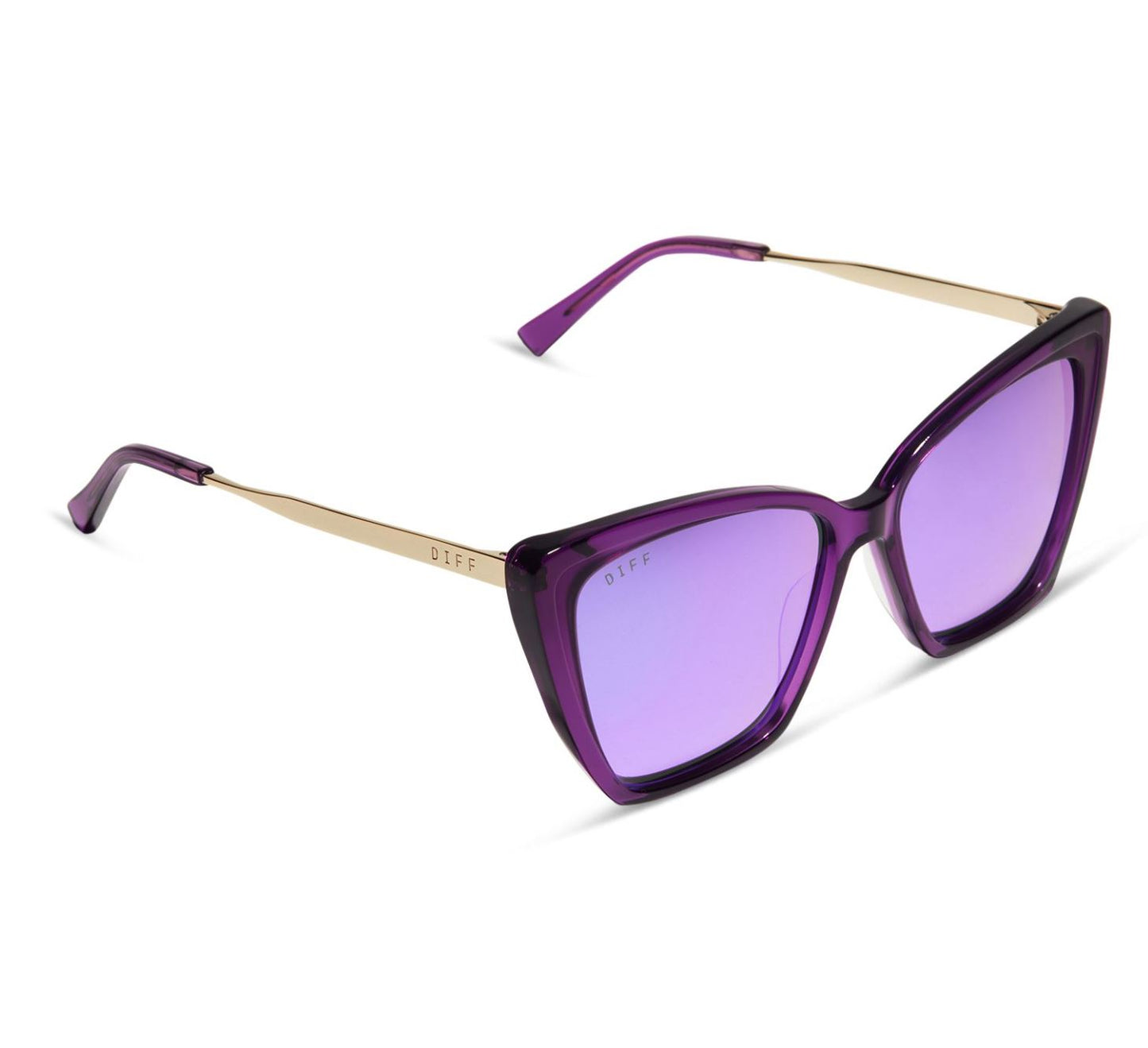 Becky Posh Purple Mirror Sunglasses