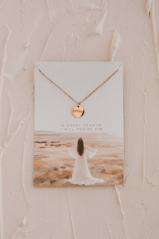 Praise Disc Necklace - Purpose + Passion Boutique