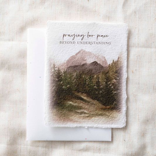 Praying for Peace Greeting Card - Purpose + Passion Boutique