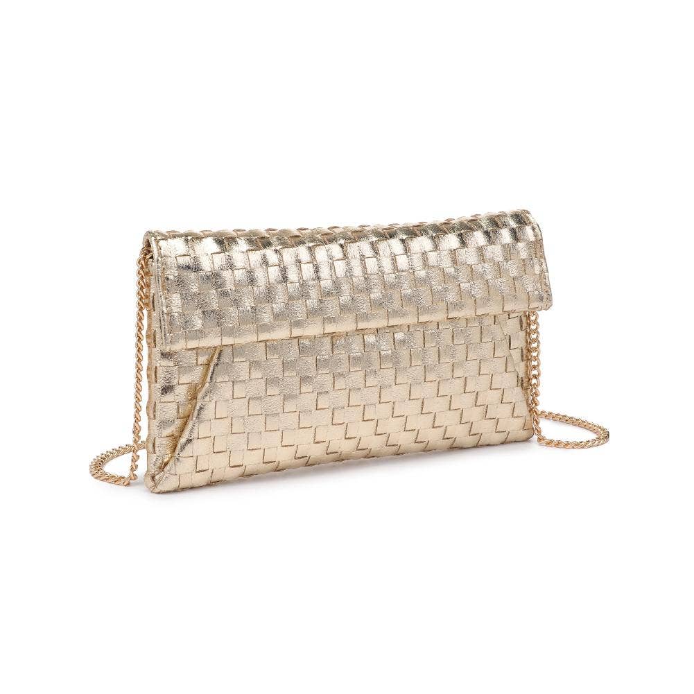 Priscilla Gold Woven Clutch - Purpose + Passion Boutique