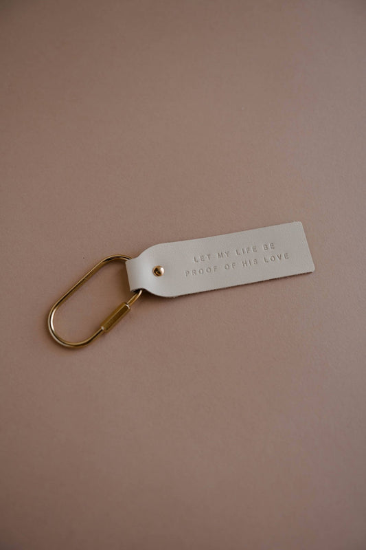 Proof of His Love Blonde Key Fob  - Purpose + Passion Boutique
