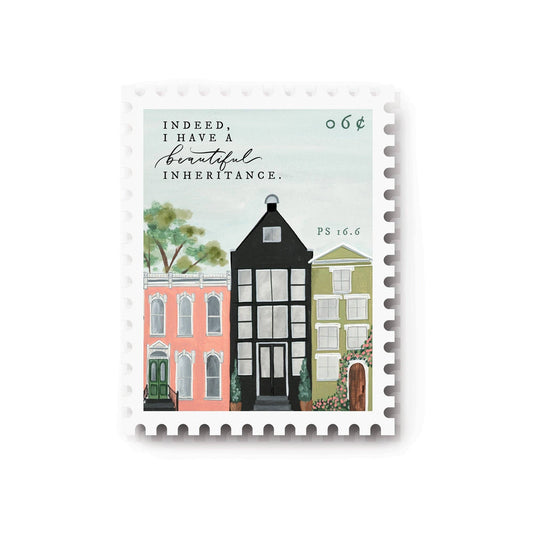 Psalm 16:6 Stamp Sticker - Purpose + Passion Boutique
