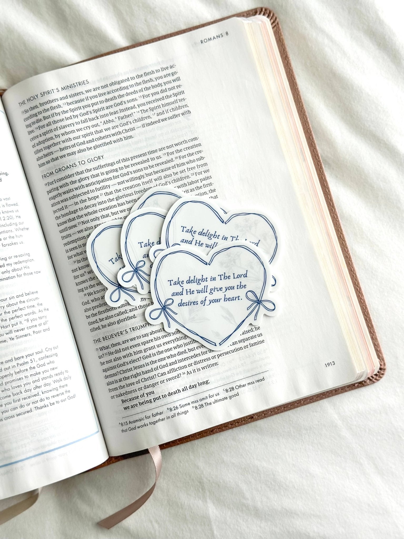 Psalm 37:4, Bible Verse Sticker - Purpose + Passion Boutique