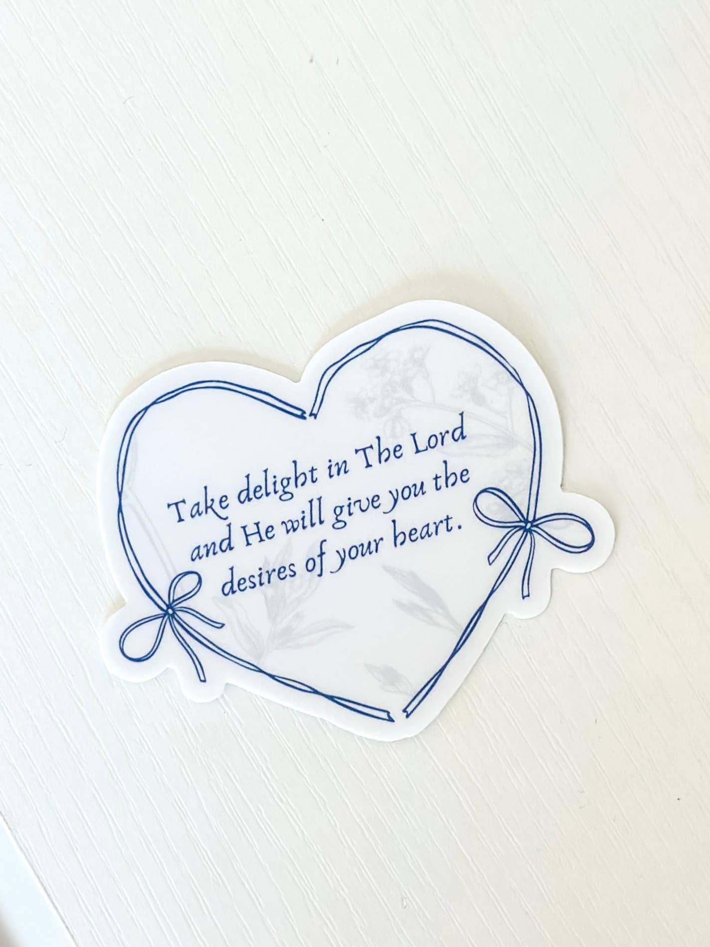 Psalm 37:4, Bible Verse Sticker - Purpose + Passion Boutique