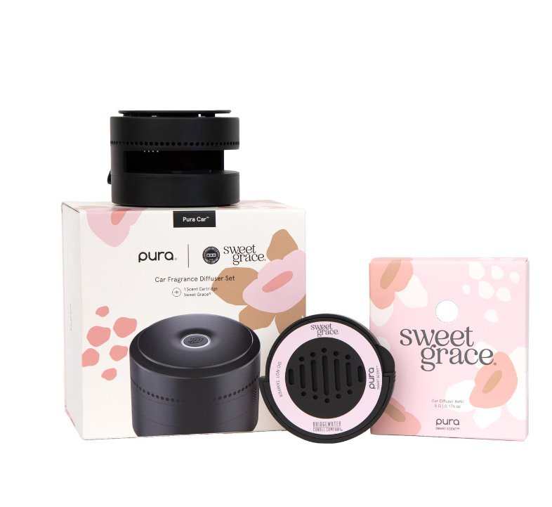 PURA + Bridgewater Car Diffuser Set with Sweet Grace - Purpose + Passion Boutique