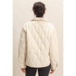 Quilted Cream Half Zip High Neck Pullover - Purpose + Passion Boutique