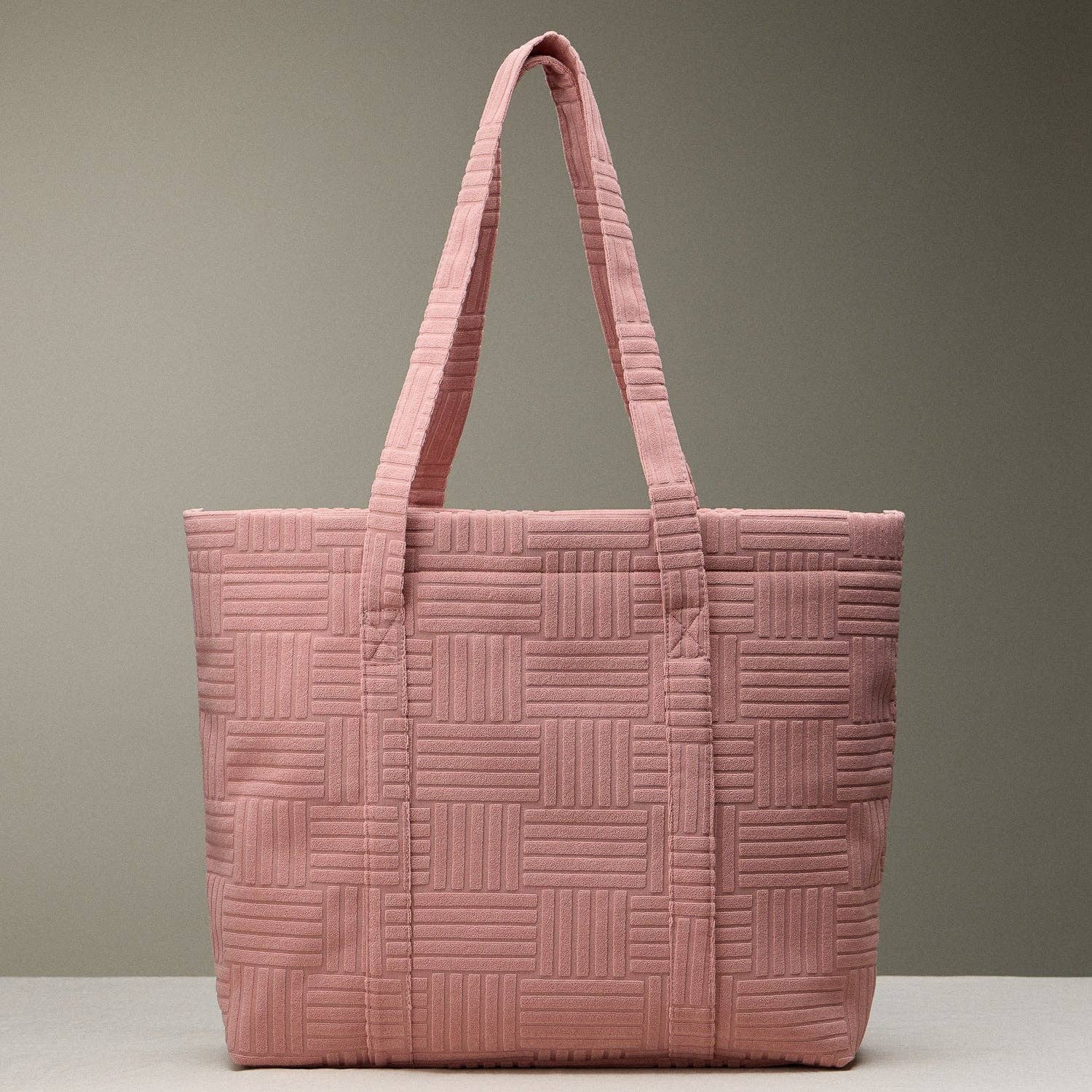 Quilted Tote Bag with Woven Texture - Purpose + Passion Boutique