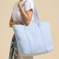 Quilted Tote Bag with Woven Texture - Purpose + Passion Boutique