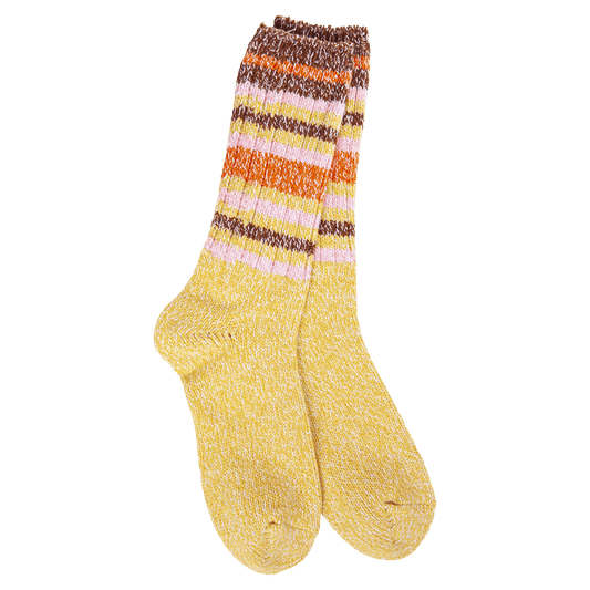 Ragg Crew Honey Stripe Socks - Purpose + Passion Boutique
