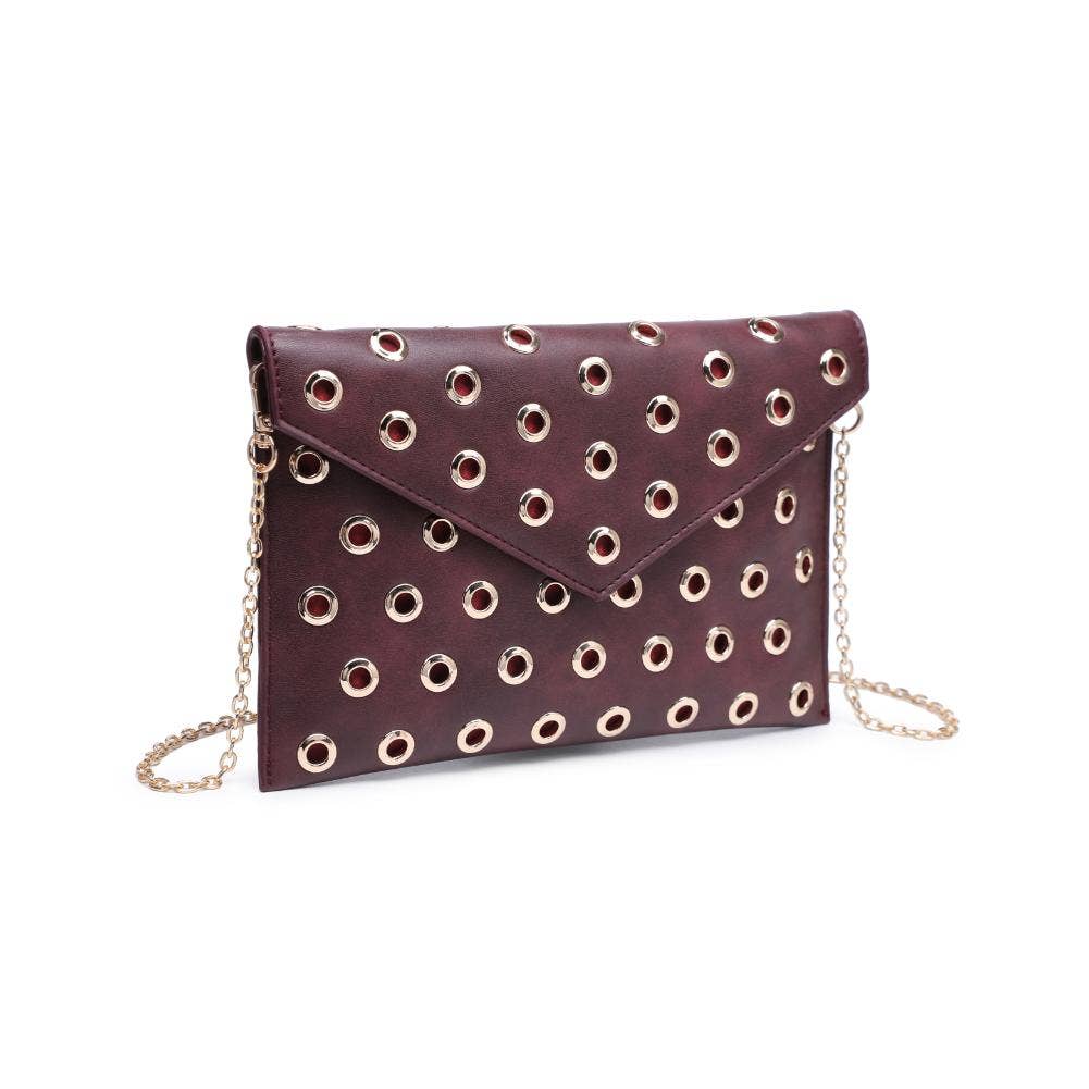 Ramona Burgundy Gromet Crossbody - Purpose + Passion Boutique