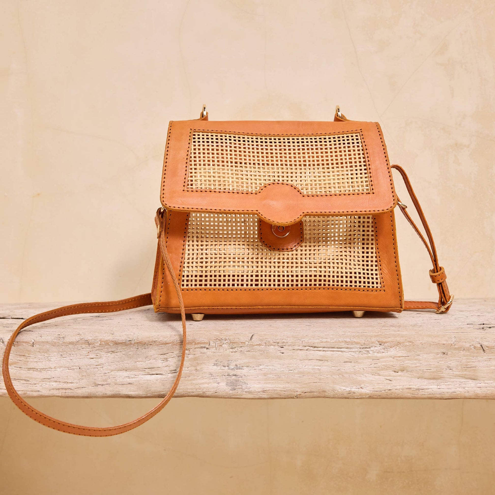 Rattan Cane Weave Handbag - Purpose + Passion Boutique