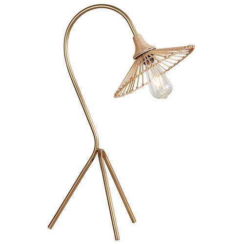 Rattan Table Lamp - Purpose + Passion Boutique