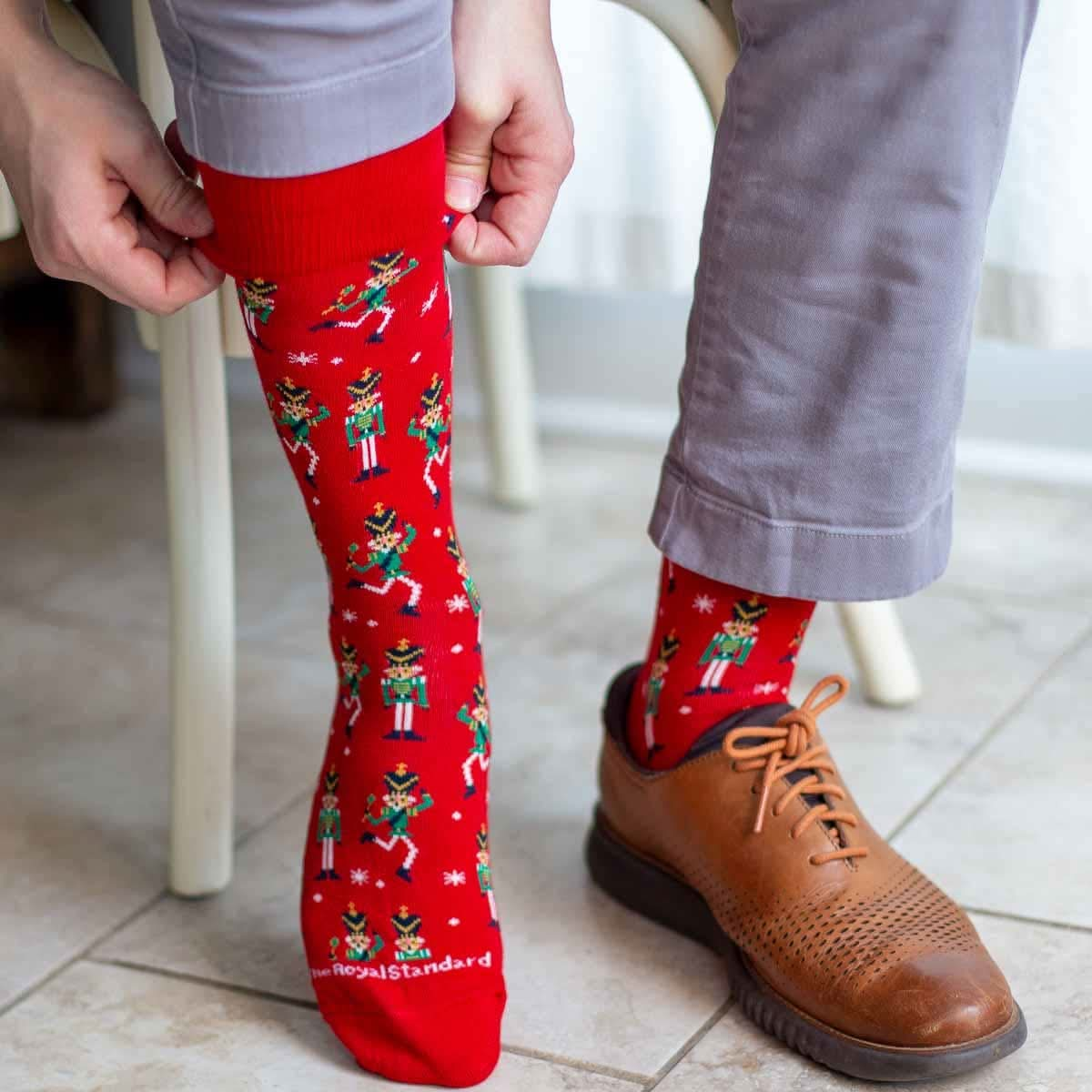 Red Dancing Nutcracker Socks - Purpose + Passion Boutique