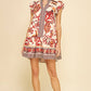 Red Multi Floral Mini Dress - Purpose + Passion Boutique