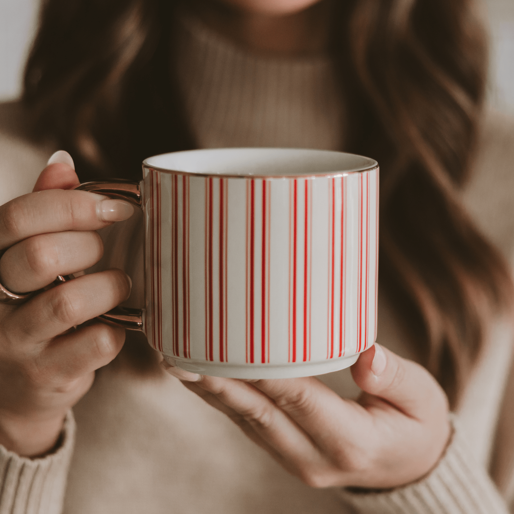 Red Stripe Coffee Mug - Purpose + Passion Boutique