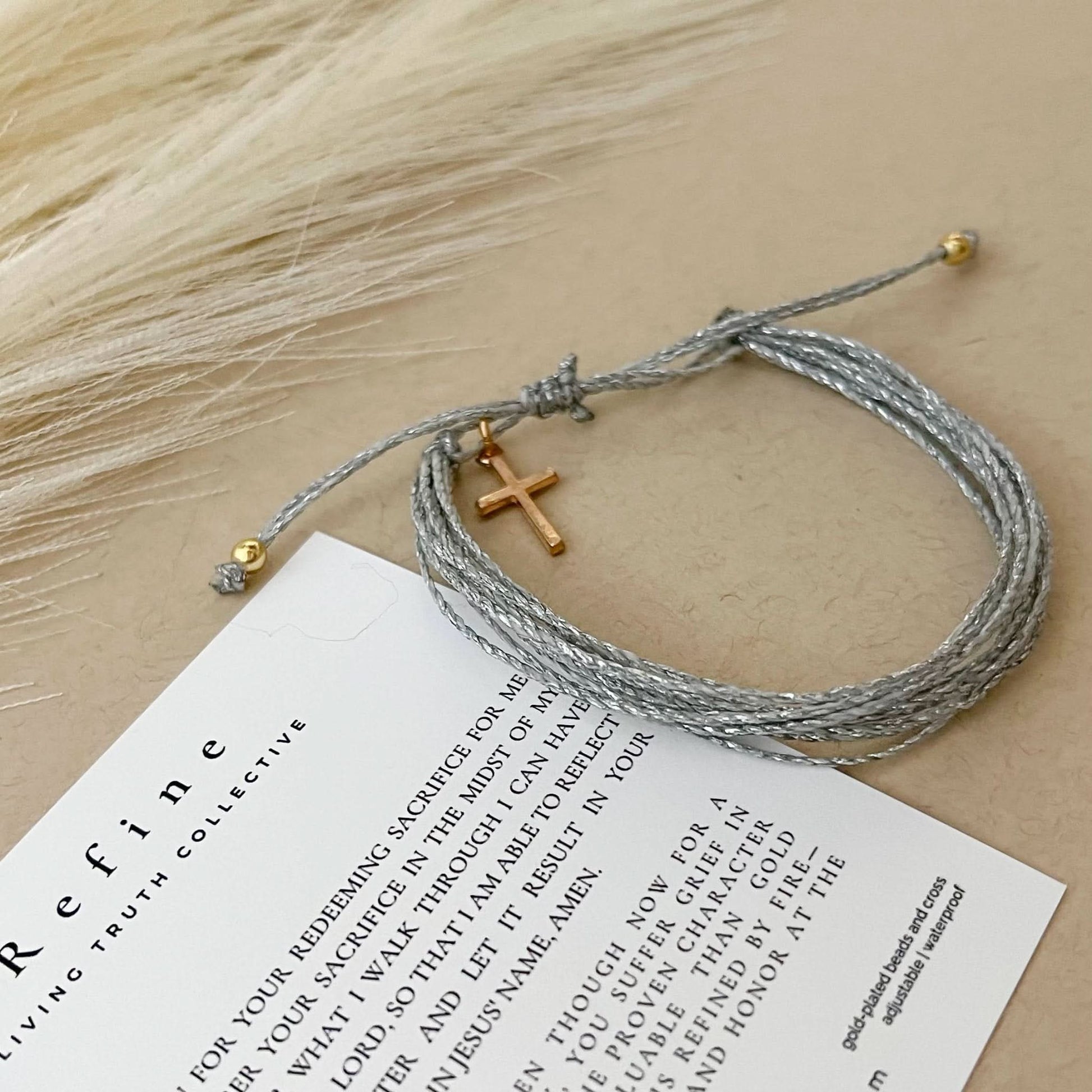 Refine Bracelet + Prayer Card - Purpose + Passion Boutique