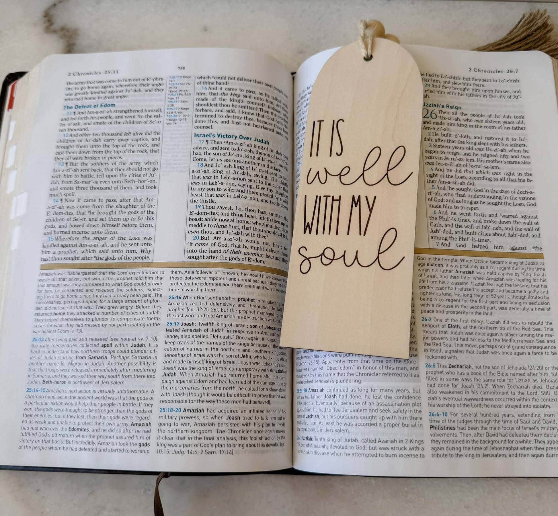 Religious Themed Bookmarks With Decorative Tassel - Purpose + Passion Boutique