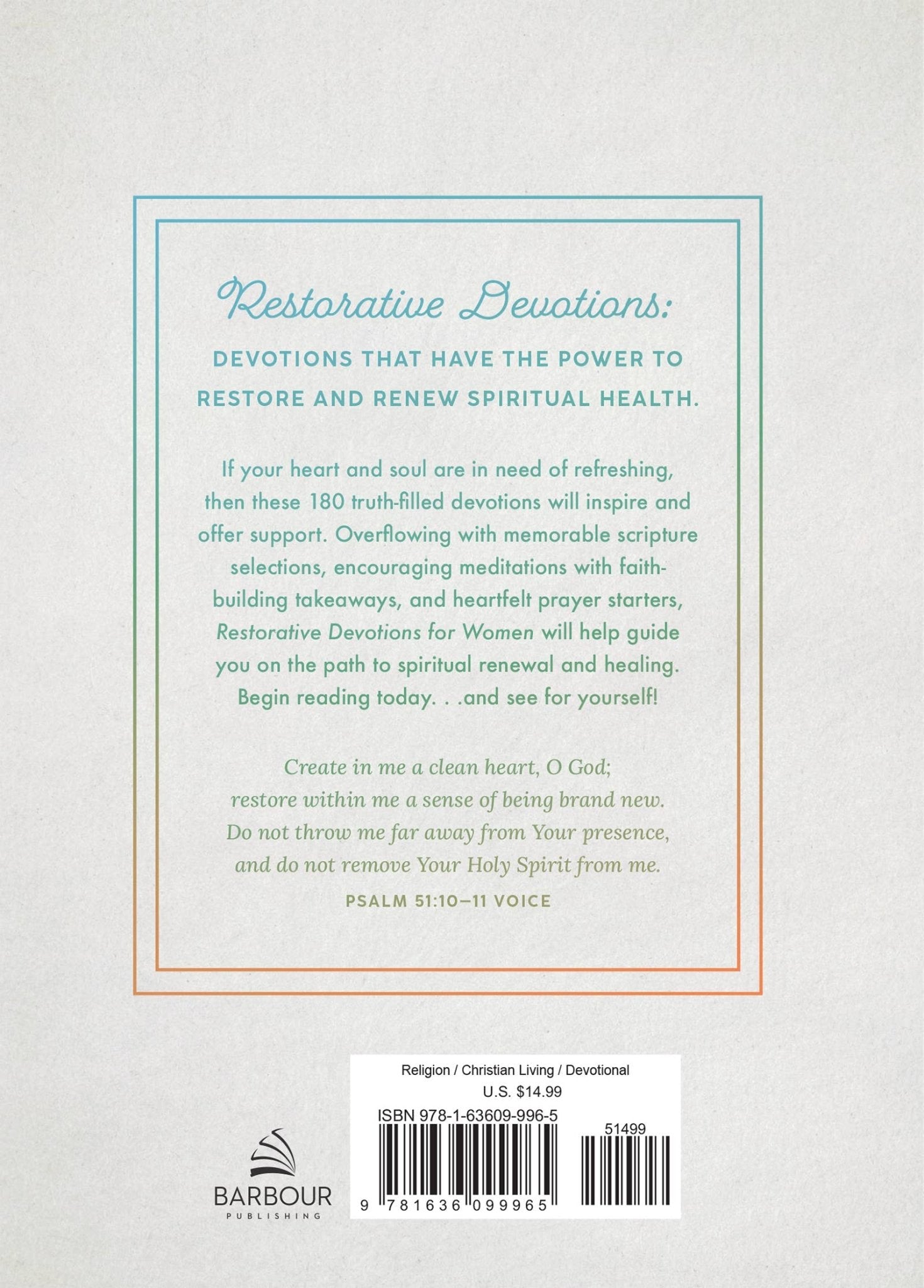 Restorative Devotions for Women - Purpose + Passion Boutique