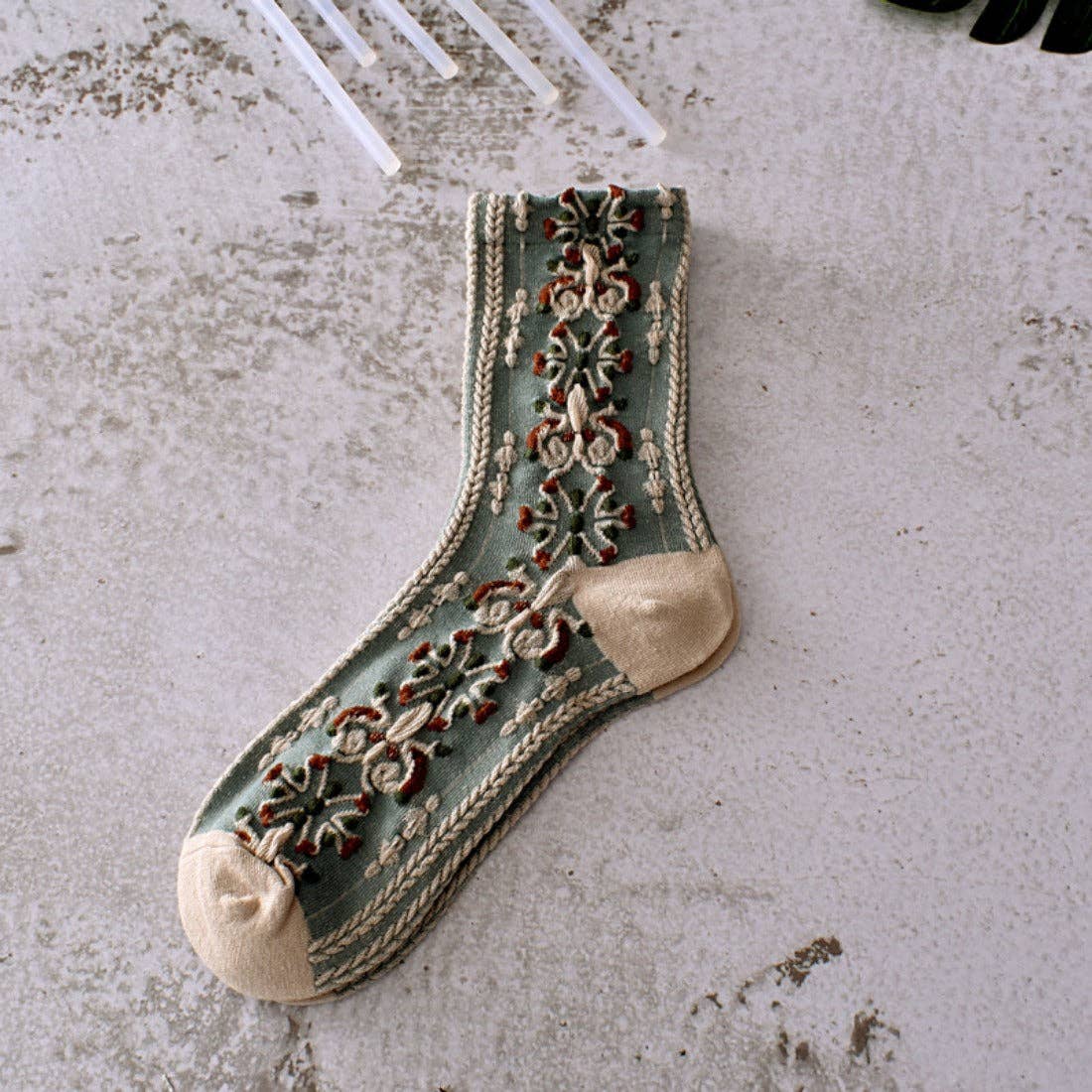 Retro Embossed Women's Socks - Purpose + Passion Boutique