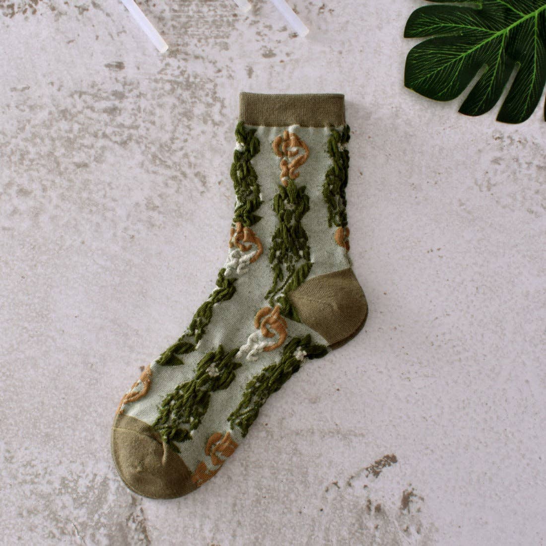 Retro Embossed Women's Socks - Purpose + Passion Boutique