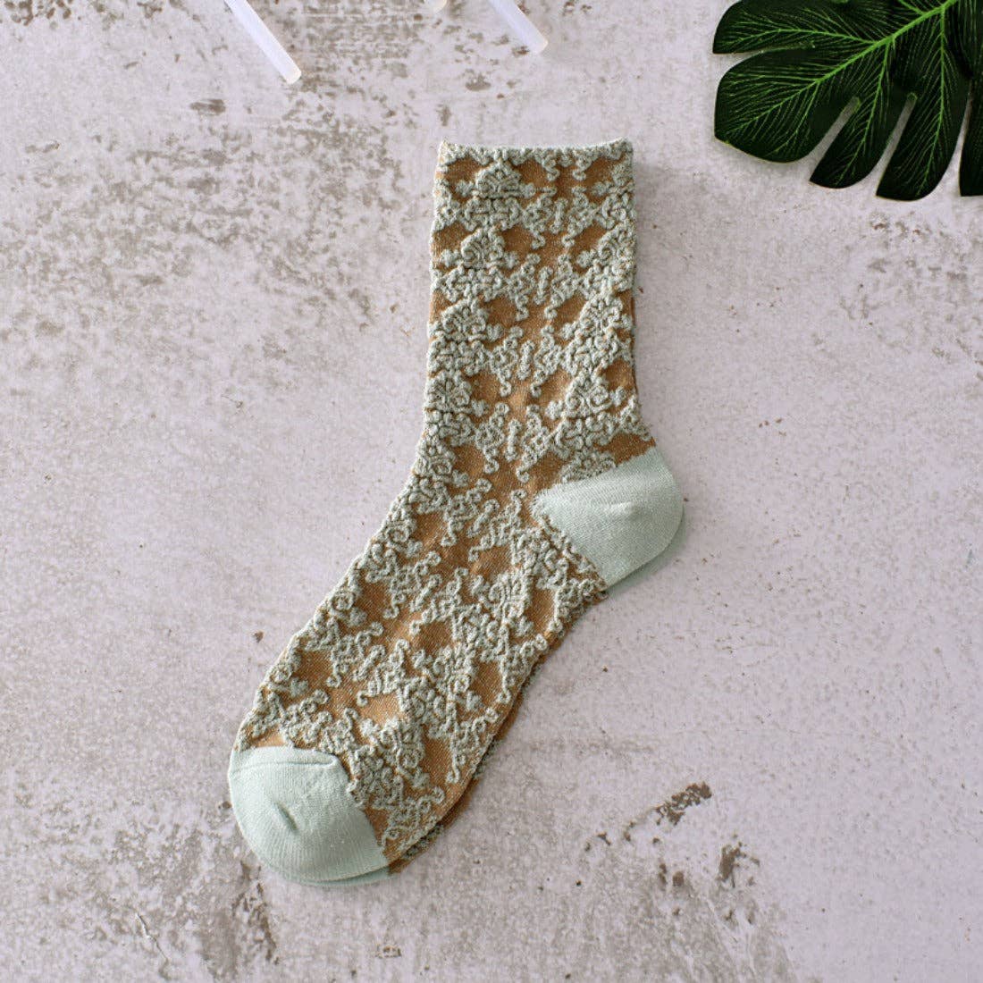 Retro Embossed Women's Socks - Purpose + Passion Boutique