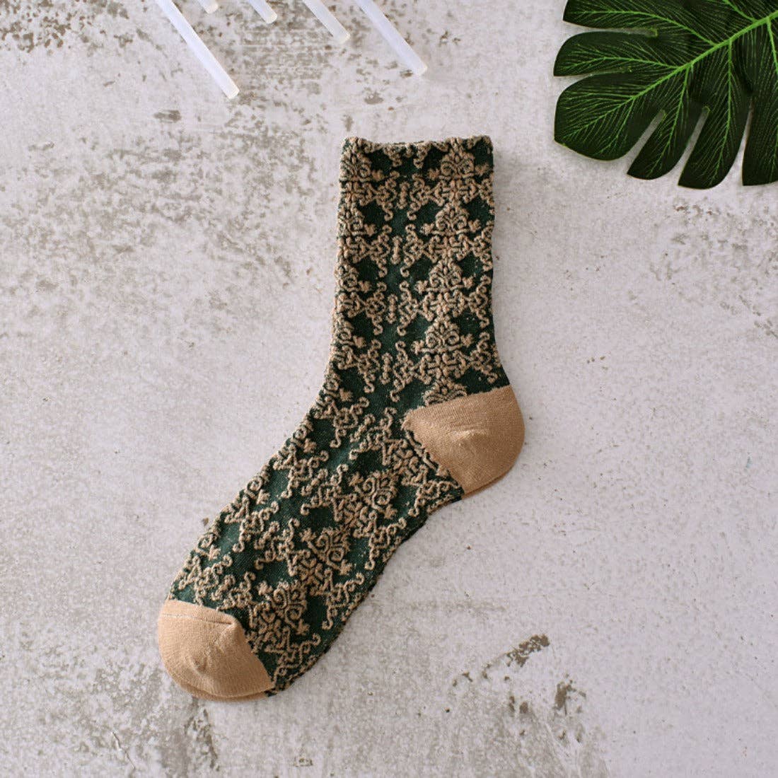 Retro Embossed Women's Socks - Purpose + Passion Boutique