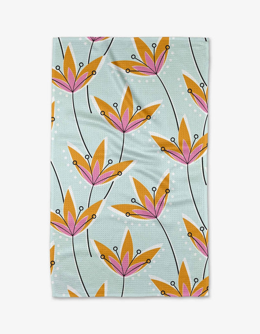 Retro Floral Tea Towel - Purpose + Passion Boutique