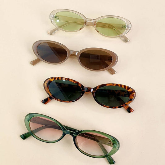 Retro Oval Frame Sunglasses - Purpose + Passion Boutique