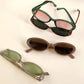 Retro Oval Frame Sunglasses - Purpose + Passion Boutique