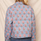 REVERSIBLE Quilted Flower Checkered Jacket - Purpose + Passion Boutique