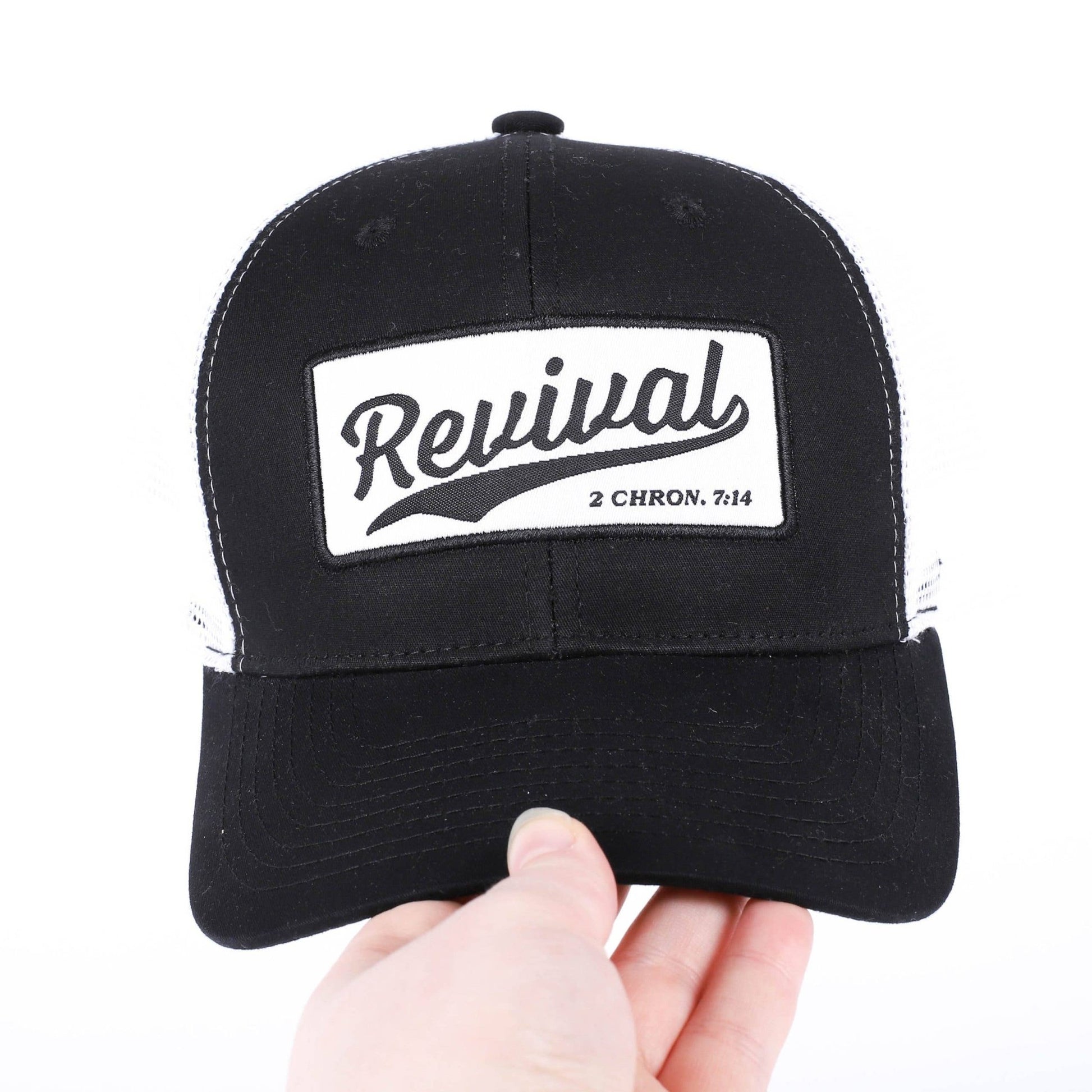 "Revival" Black & White Trucker Hat - Purpose + Passion Boutique