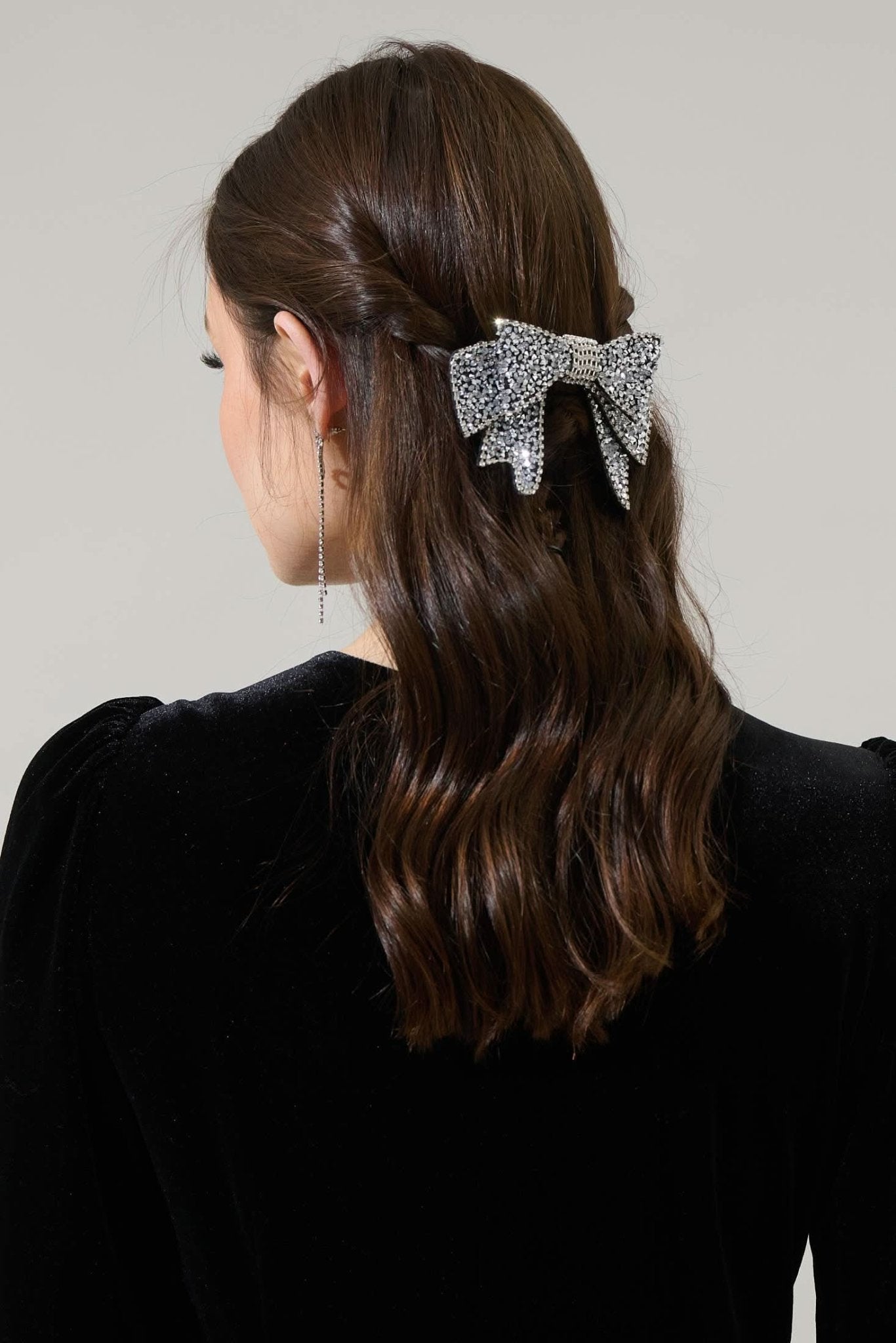 Rhinestone Bow Hair Clip - Purpose + Passion Boutique