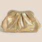 Rhinestone Embellished Metallic Gold Finish Evening Bag - Purpose + Passion Boutique